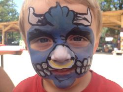Creative face painting.